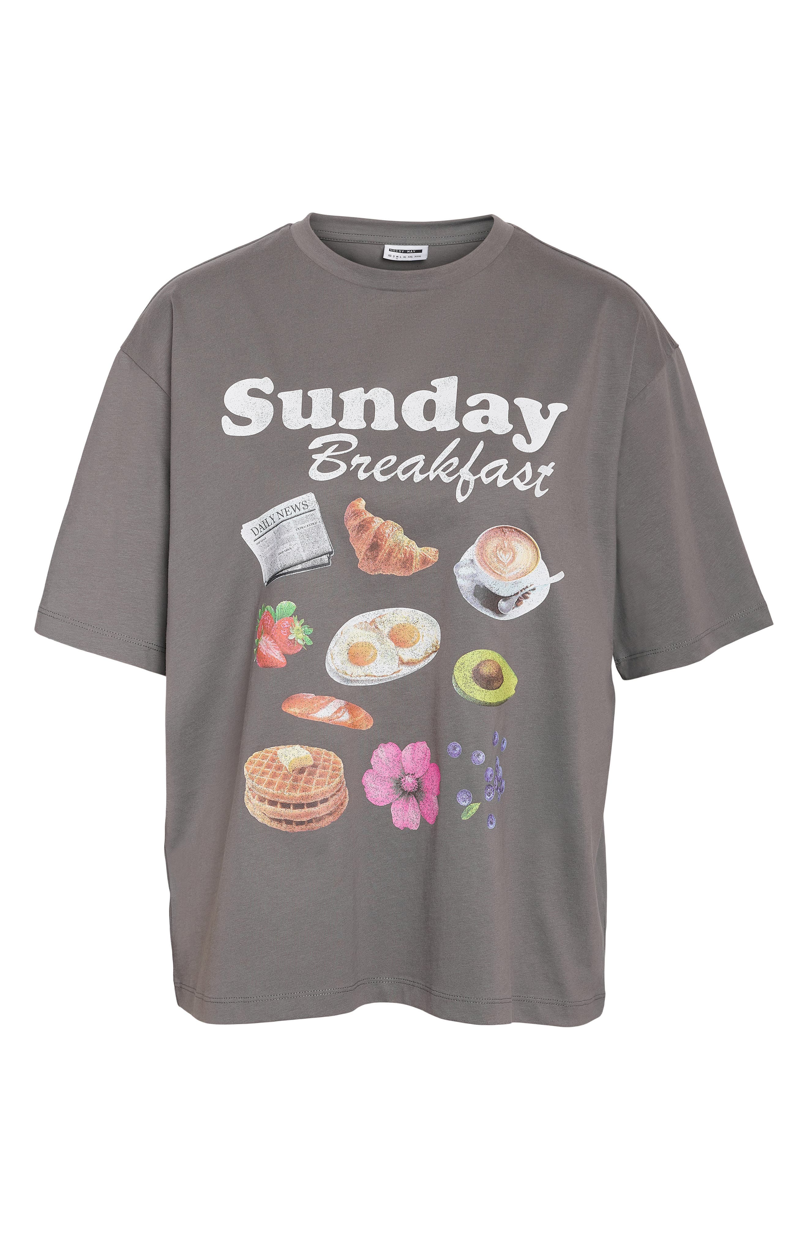 Noisy may Kara Oversize Organic Cotton Graphic T-Shirt