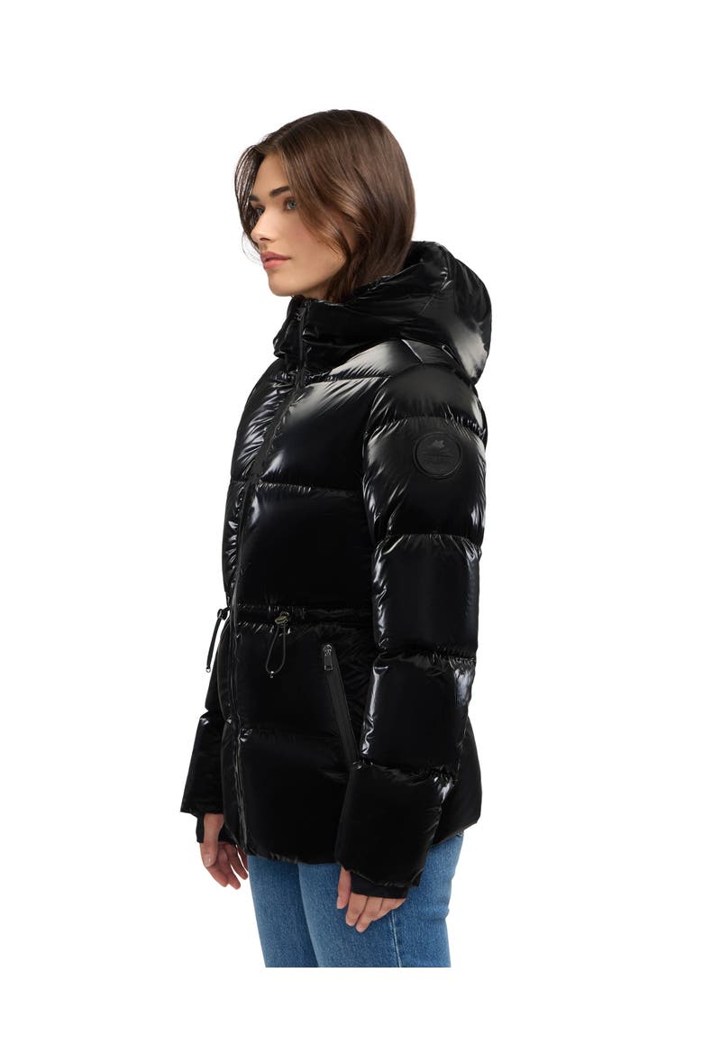 Women's Enola Channel Quilted Mid-Length Puffer, Alternate, color, Black