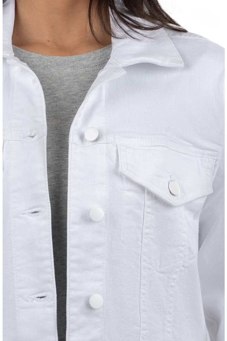 Angela Crop Denim Jacket, Alternate, color, OPTIC WHITE
