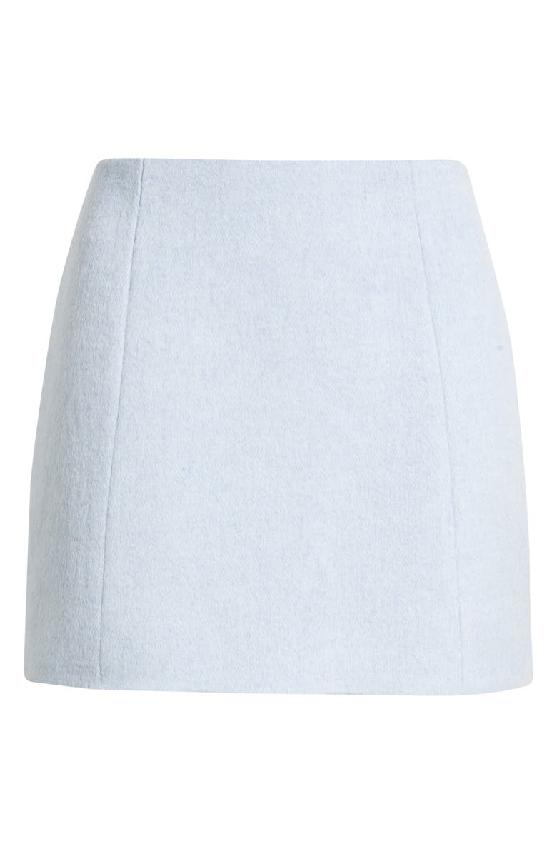 French Connection Boiled Wool Miniskirt, Alternate, color, Iceland Blue