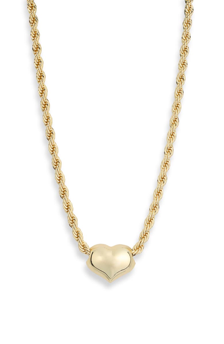 EYE CANDY LOS ANGELES Jolie Heart Necklace, Main, color, Gold
