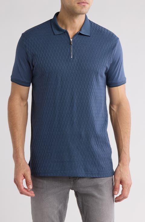 【ほぼ未使用】 crepuscule 別注 Zip Knit Polo ほぼ未使用】 crepuscule 別注 Zip Knit Polo knitted quarter