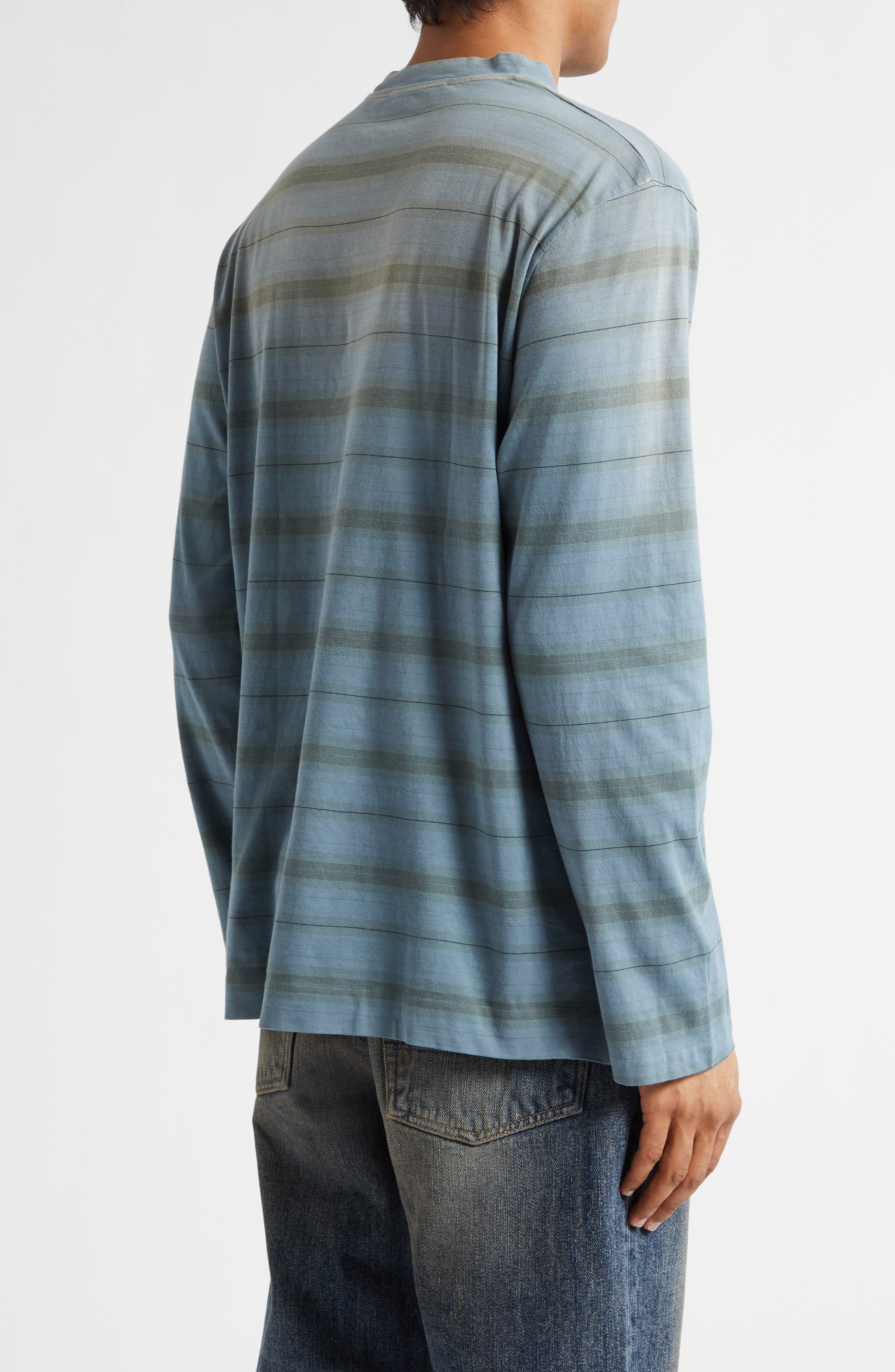 Box Stripe Long Sleeve T-Shirt - image 2