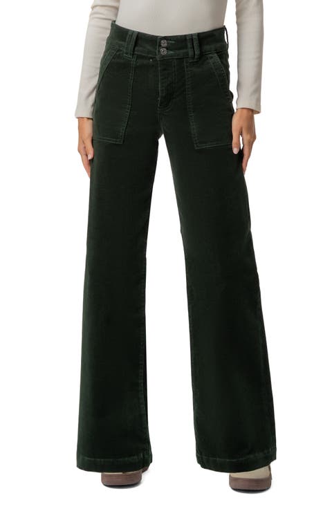 Jodi High Waist Straight Leg Corduroy Utility Pants