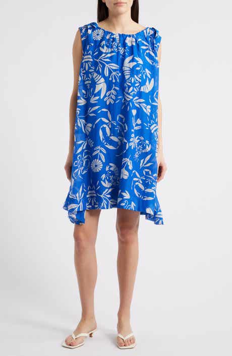 FRNCH Isola Cotton & Silk Shift Sundress