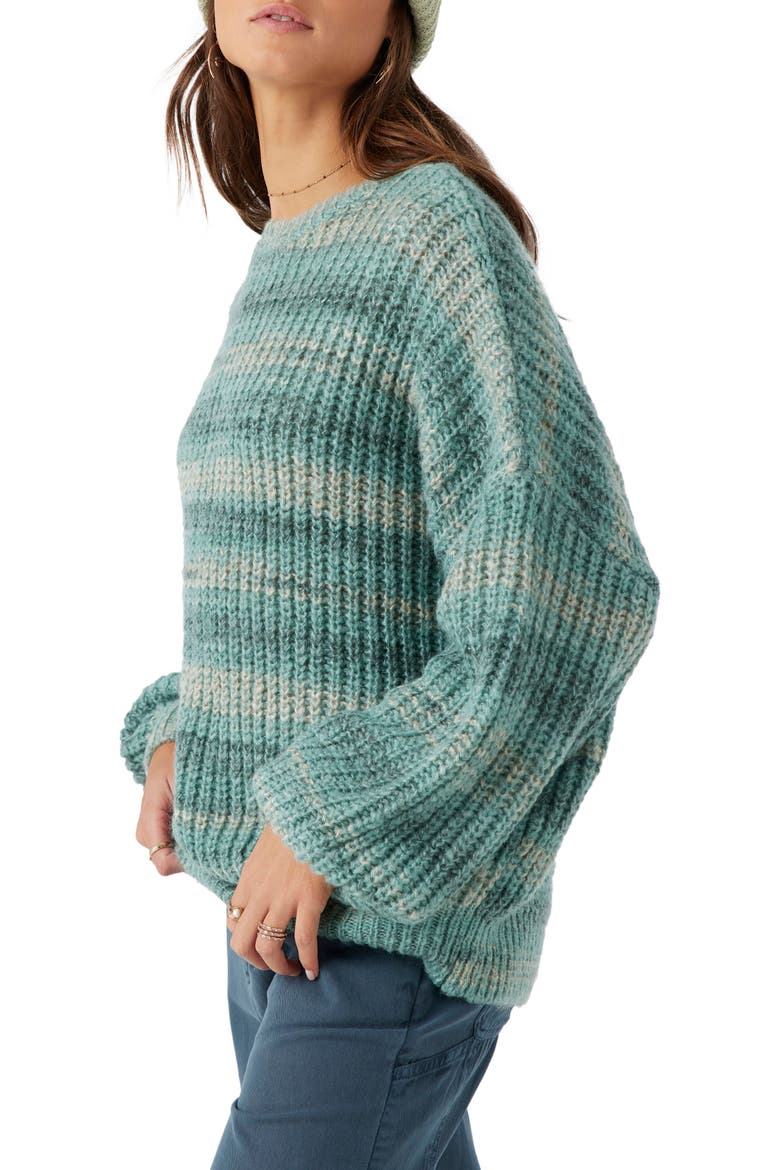 Bayou Ombré Sweater, Alternate, color, OIL BLUE