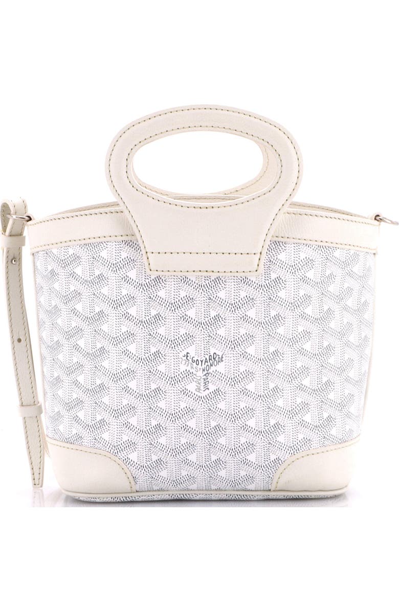 Pre-Owned Goyard Beluga Bag Coated Canvas Mini, Main, color, White