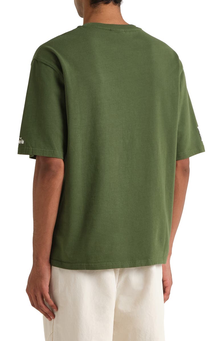 Diadora Legacy I Cotton Graphic T-Shirt, Alternate, color, Green Botanic
