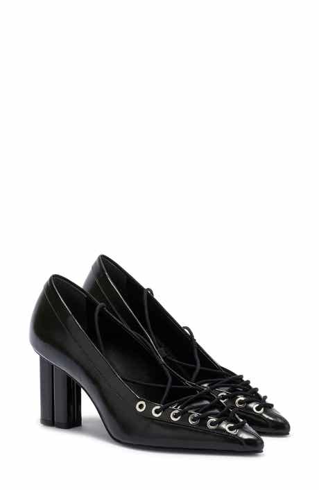 Lace-Up Pointed Toe Pump