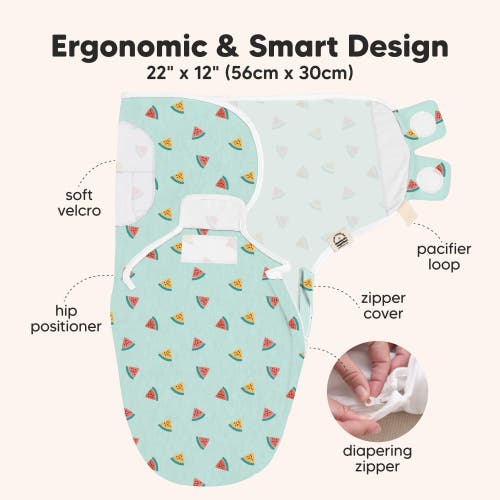 KEABABIES KEABABIES 3-PACK SOOTHE ZIPPY SWADDLE WRAP