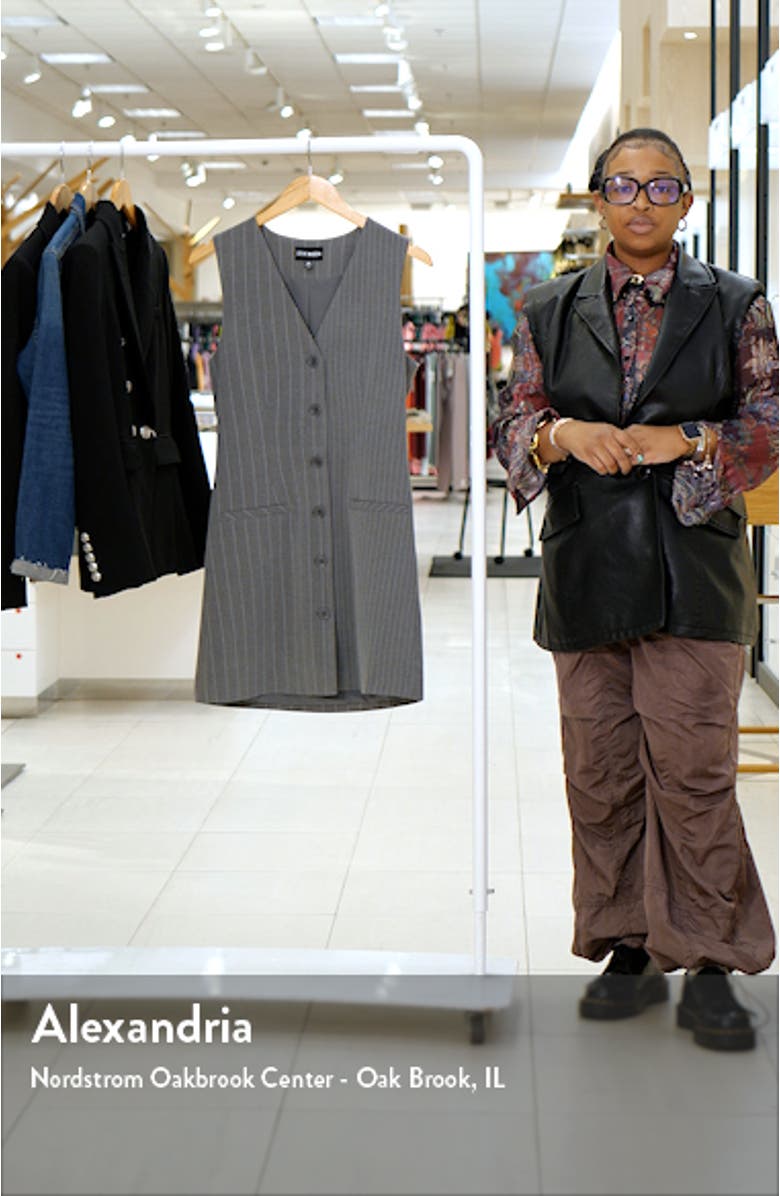 Cressida Pinstripe Vest Minidress, sales video thumbnail