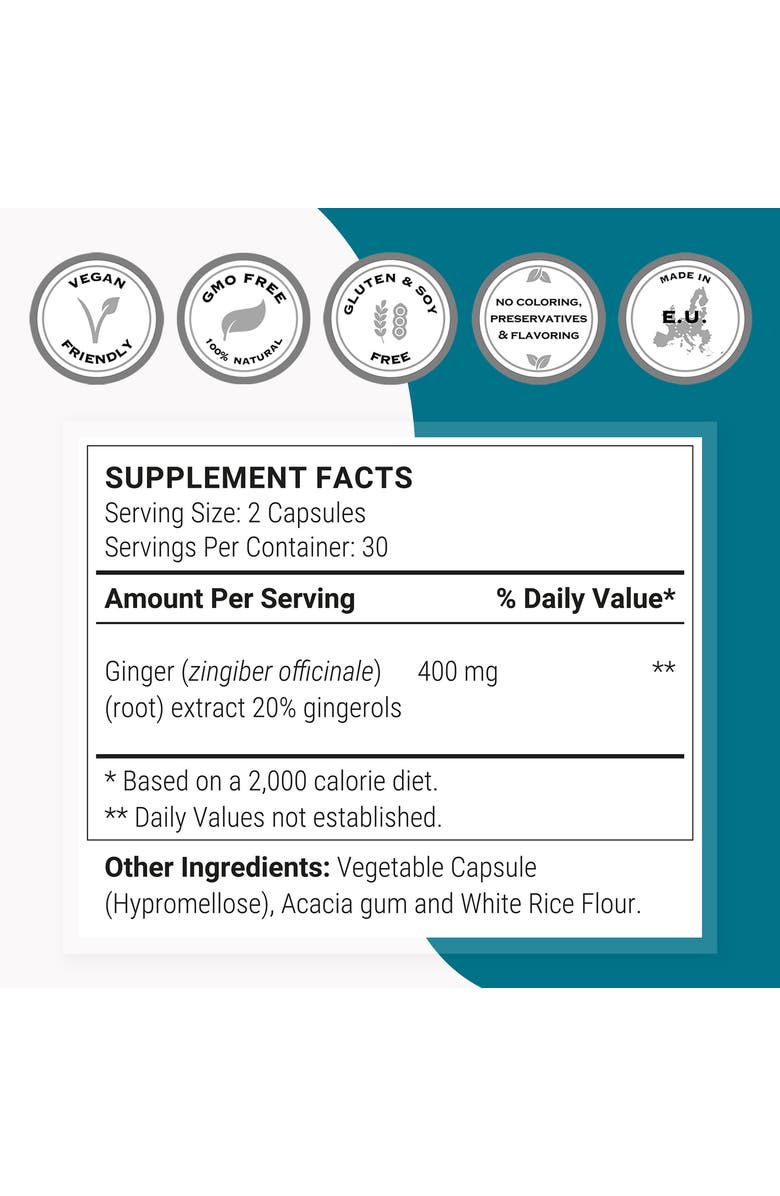 SuperSmart Super Gingerols 400mg, Alternate, color, NO COLOR