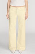 FRAME The Pixie Gray Low Rise Wide Leg Jeans