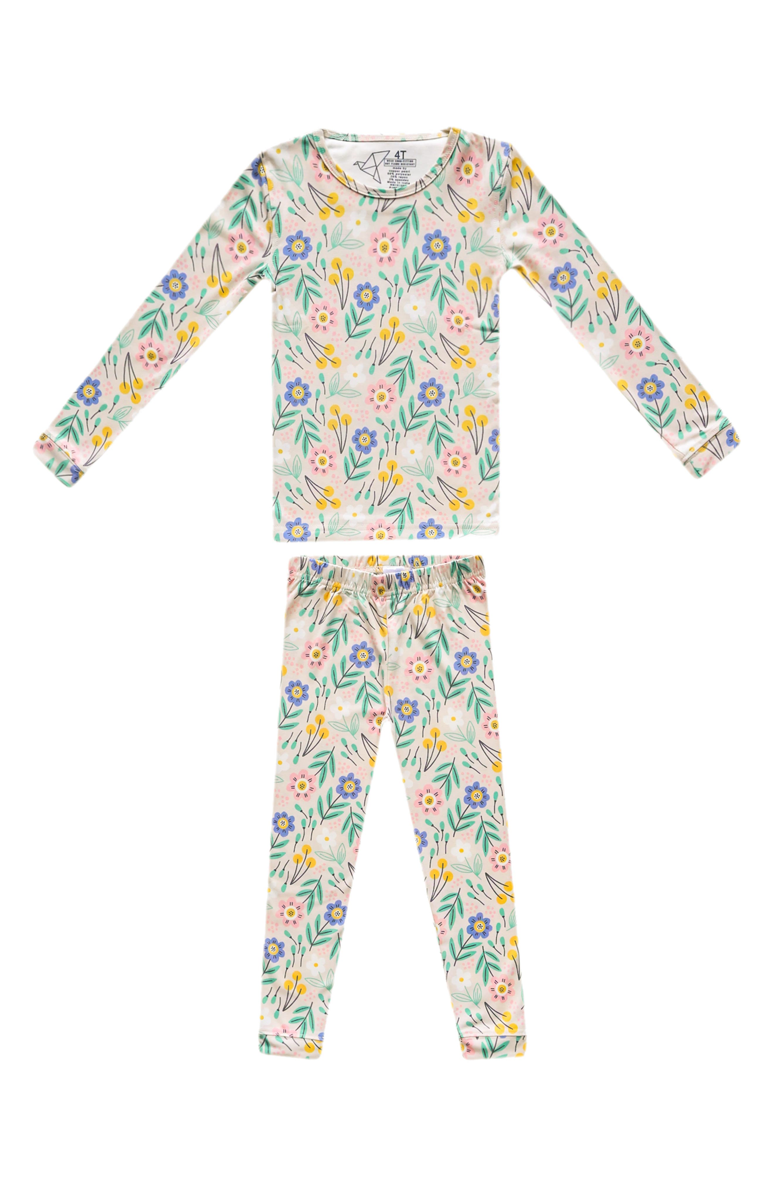 Copper Pearl Kids' Clara Fitted Long Sleeve Two-Piece Pajamas