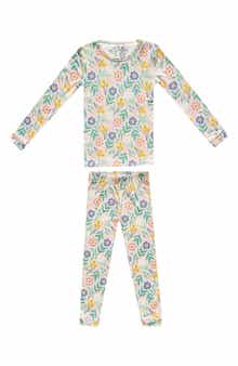Copper Pearl Kids' Clara Fitted Long Sleeve Two-Piece Pajamas