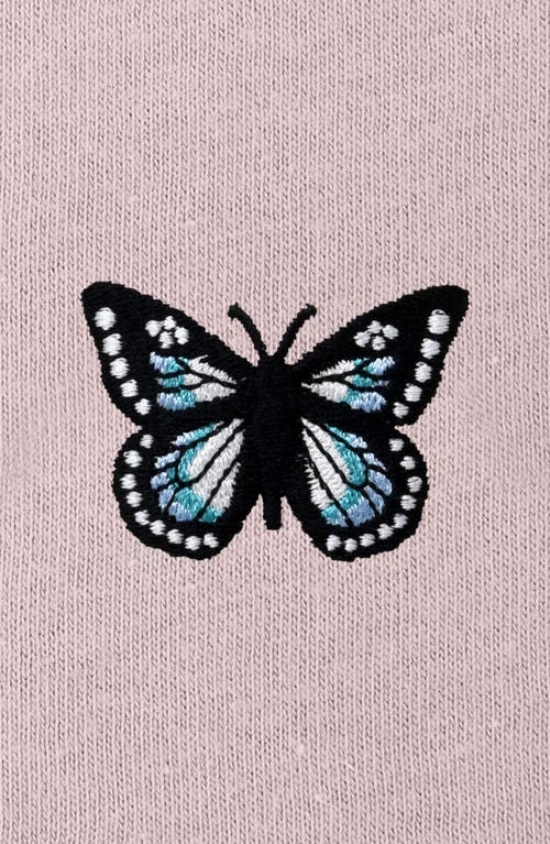 Dalix Butterfly Relaxed Sweatshirt In Blush