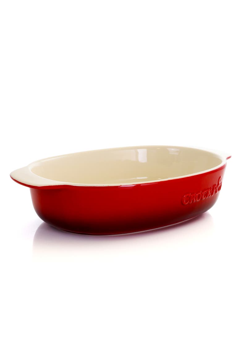 2.5 Quart  Stoneware Bake Pan, Main, color, Red