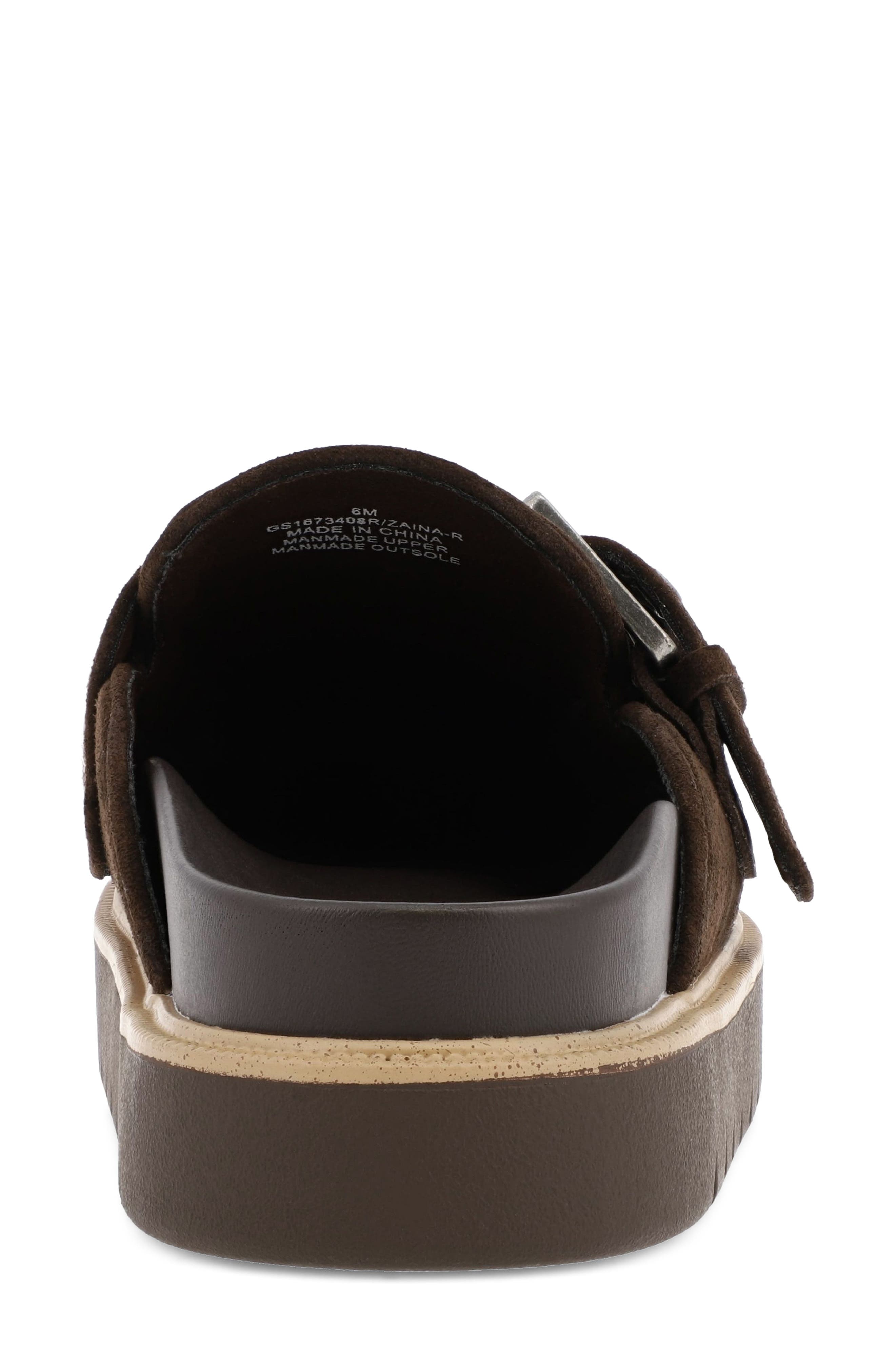 Zaina Mule, Alternate, color, CHOCOLATE