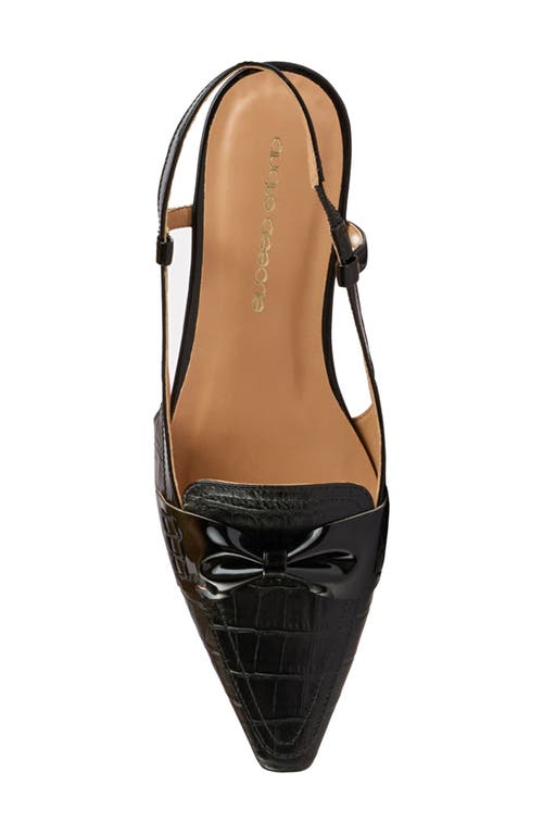 Andre Assous André Assous Blake Slingback Wedge In Black