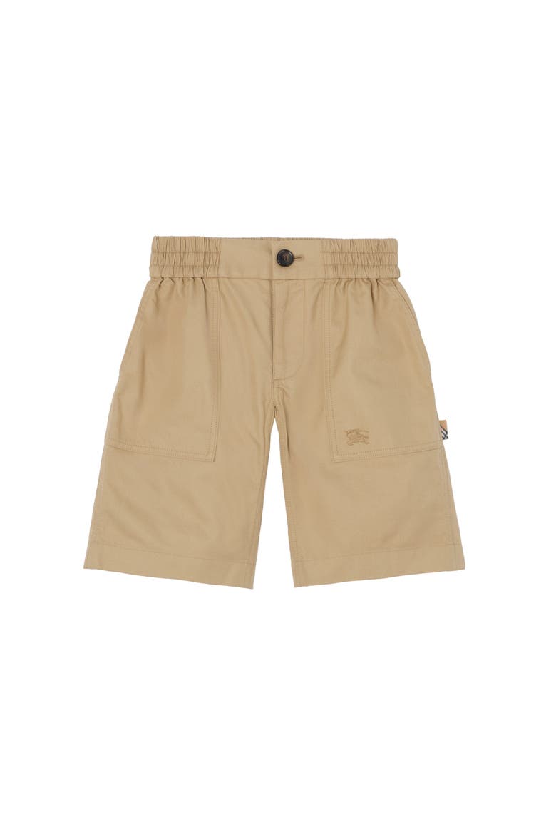 Cotton Twill Cargo Shorts, Main, color, Sand beige