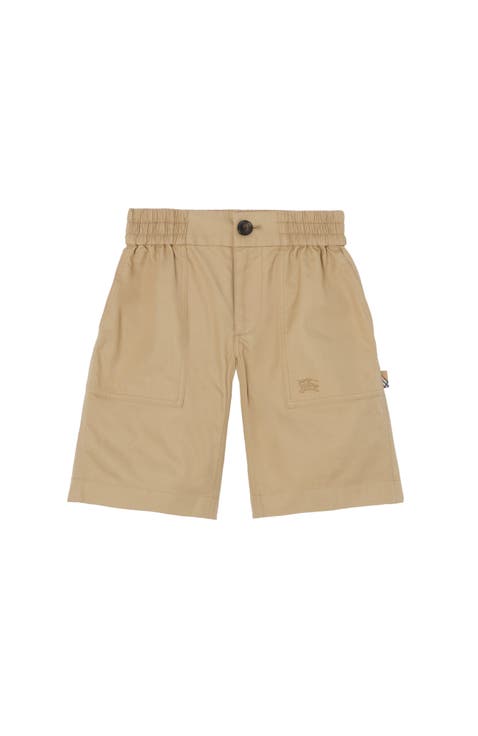 Cotton Twill Cargo Shorts