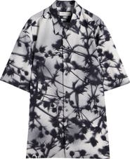 Dries Van Noten Cassidye Floral Cotton Poplin Button-Up Shirt
