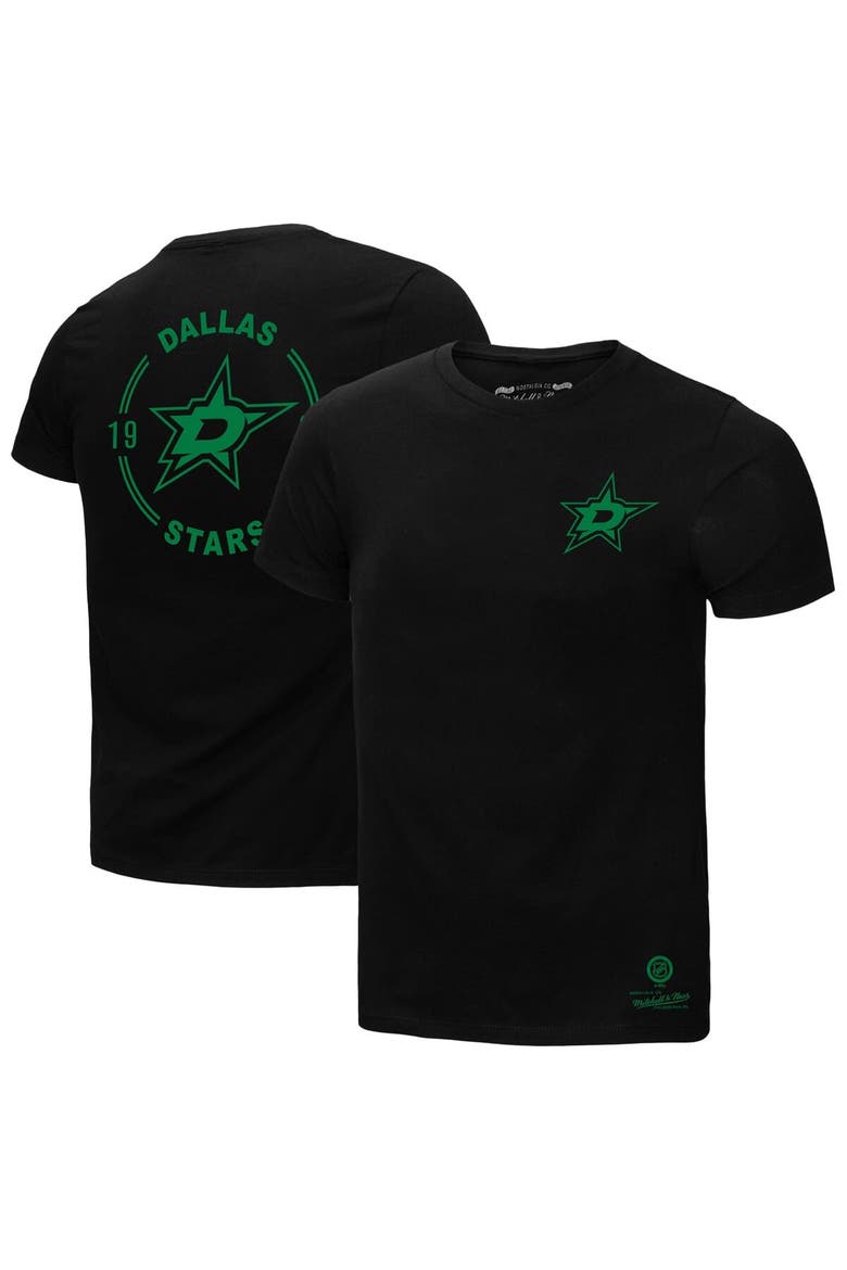 Men's Mitchell & Ness Black Dallas Stars Penalty Box 2.0 T-Shirt, Alternate, color, Black