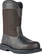 Hoss Boot Company HOSS Buck 11 Inch Pull On Steel Toe Work Boot