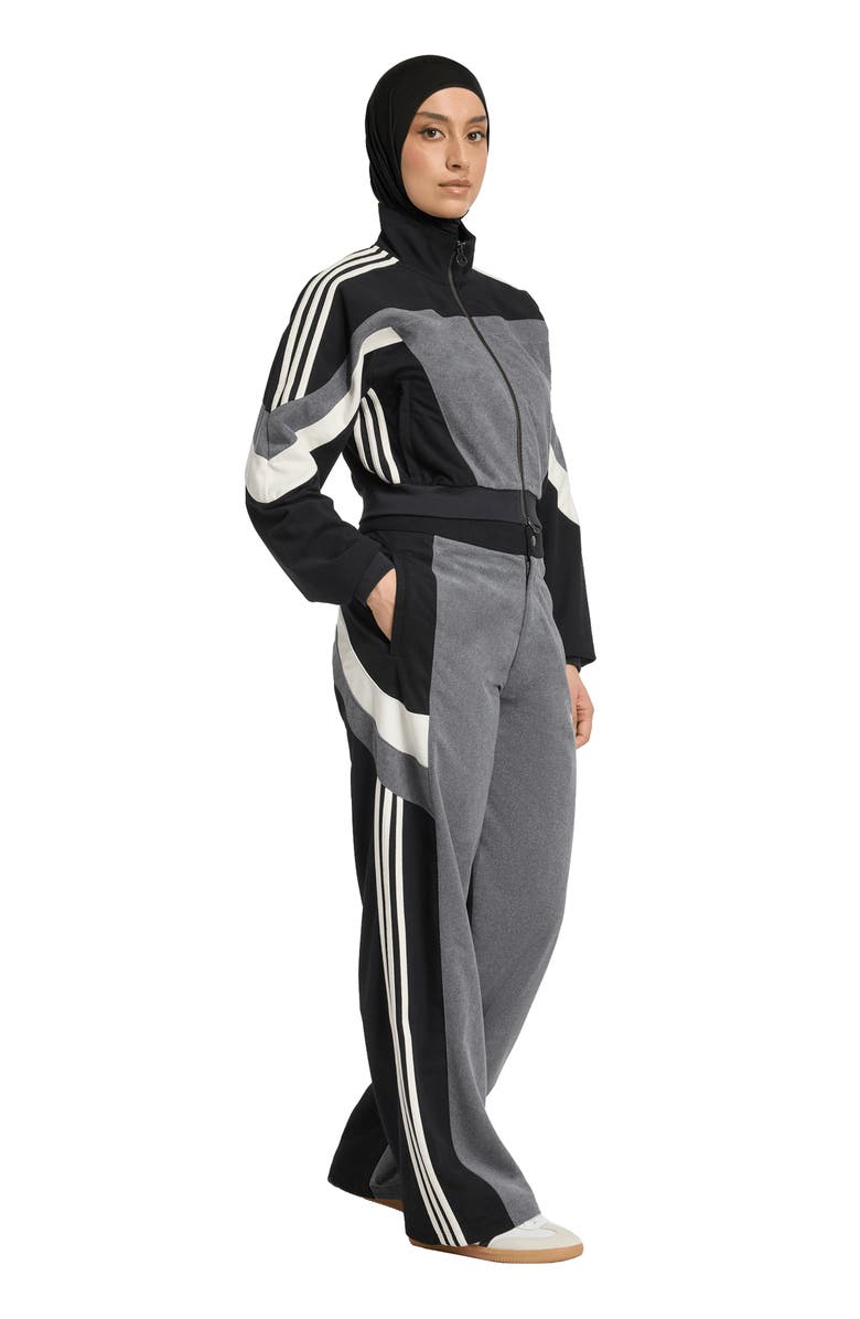 adidas Fleece Crop Track Jacket, Alternate, color, 