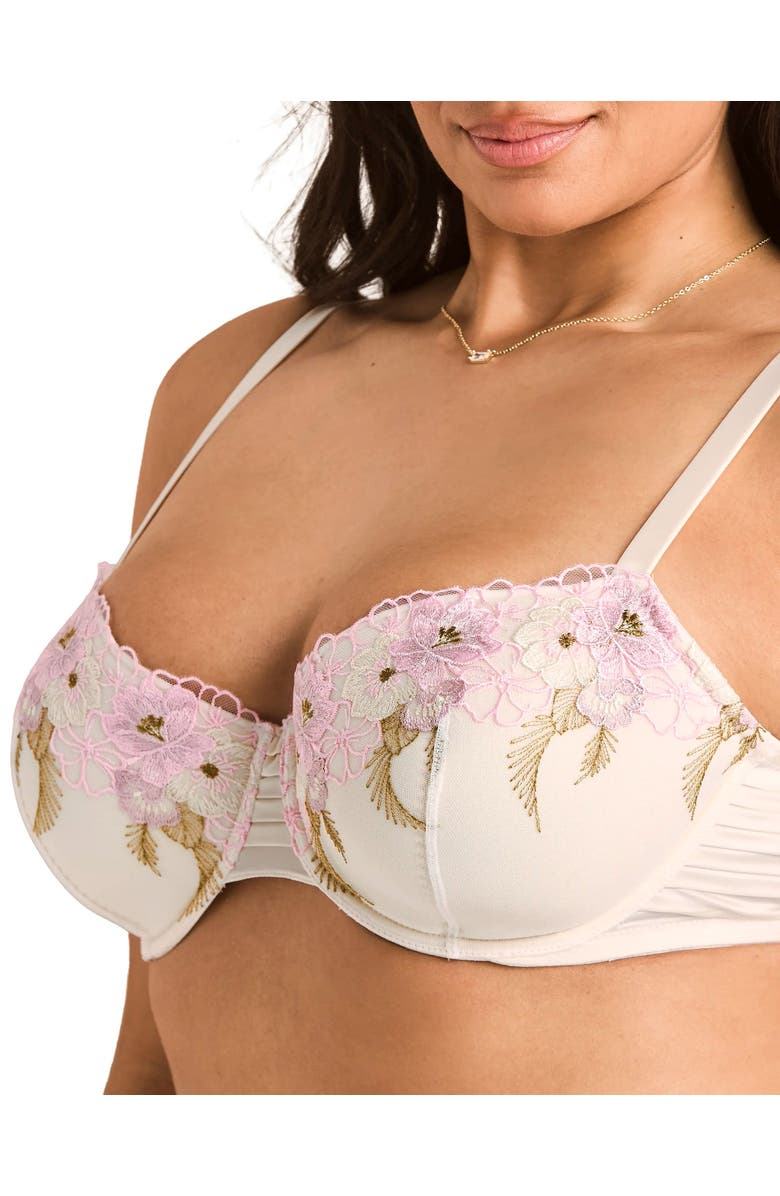 Adore Me Carolyn Contour Demi Bra, Alternate, color, Light White