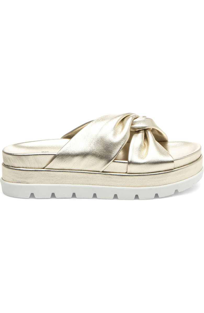 JSlides Bright Platform Slide Sandal, Alternate, color, Lt Gold