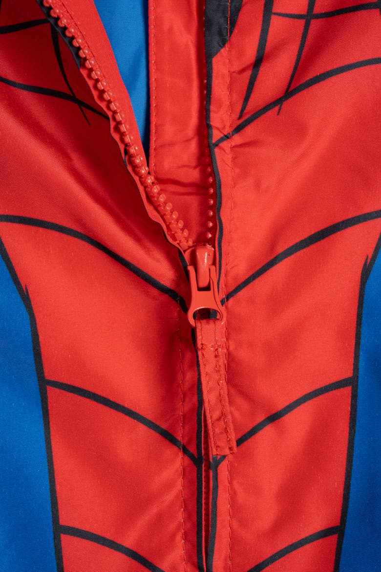 Spider-Man Hooded Windbreaker, Alternate, color, Spider Man Red Blue