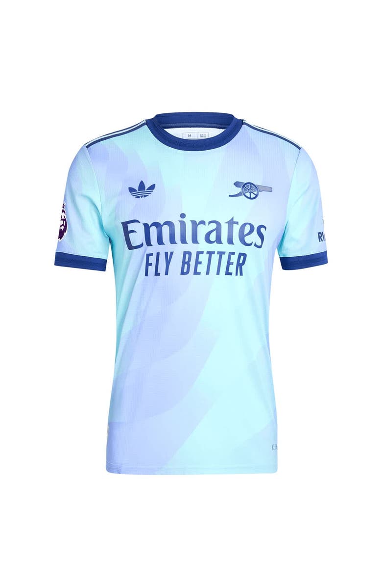 adidas Originals Men's adidas Originals Declan Rice Aqua Arsenal 2024/25 Third Authentic Player Jersey, Alternate, color, 