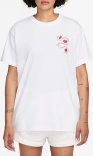 Nike Cafe Tomato Cotton Graphic T-Shirt