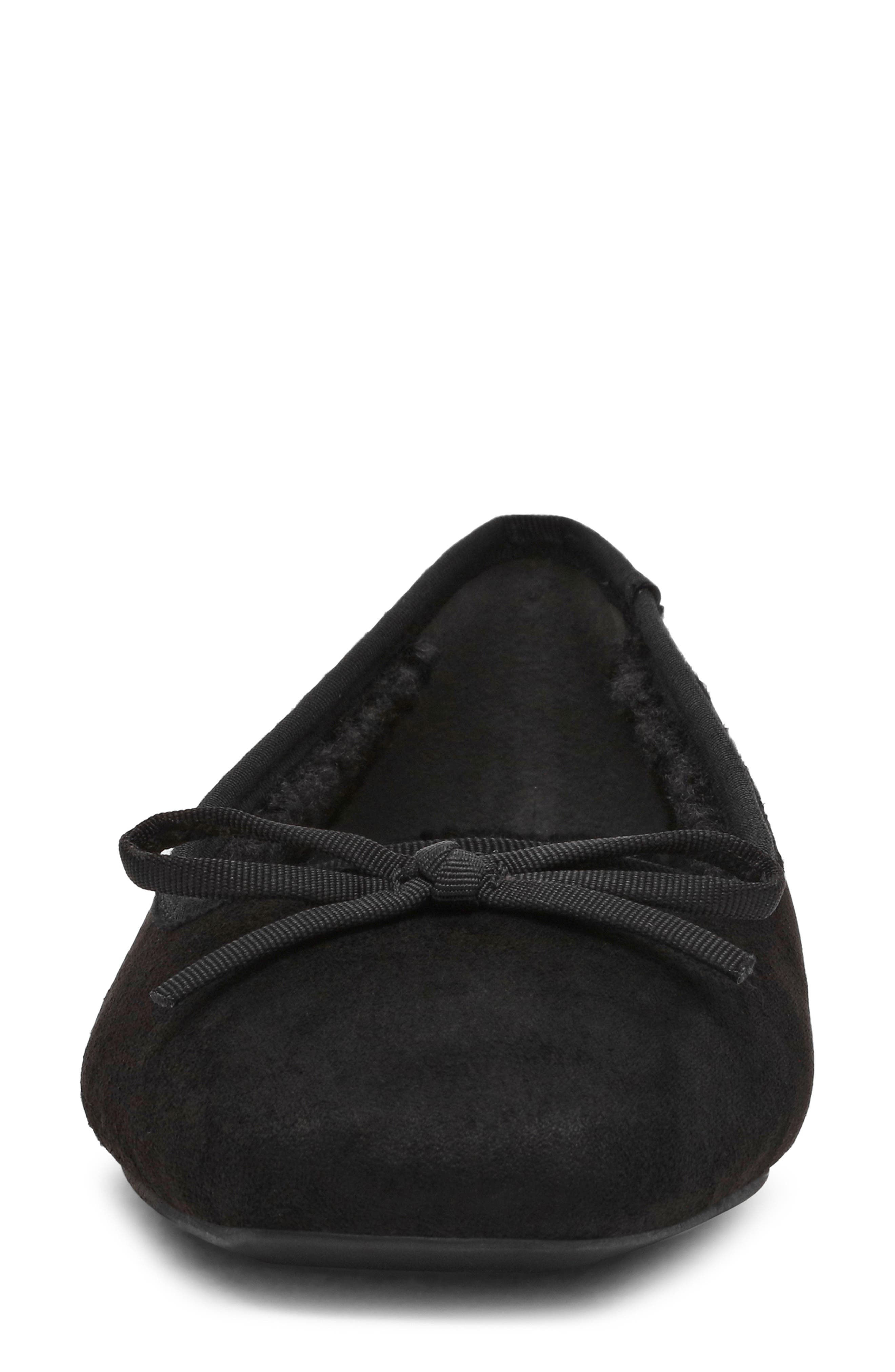 Anne Klein Ballet Flat, Alternate, color, Black Suede