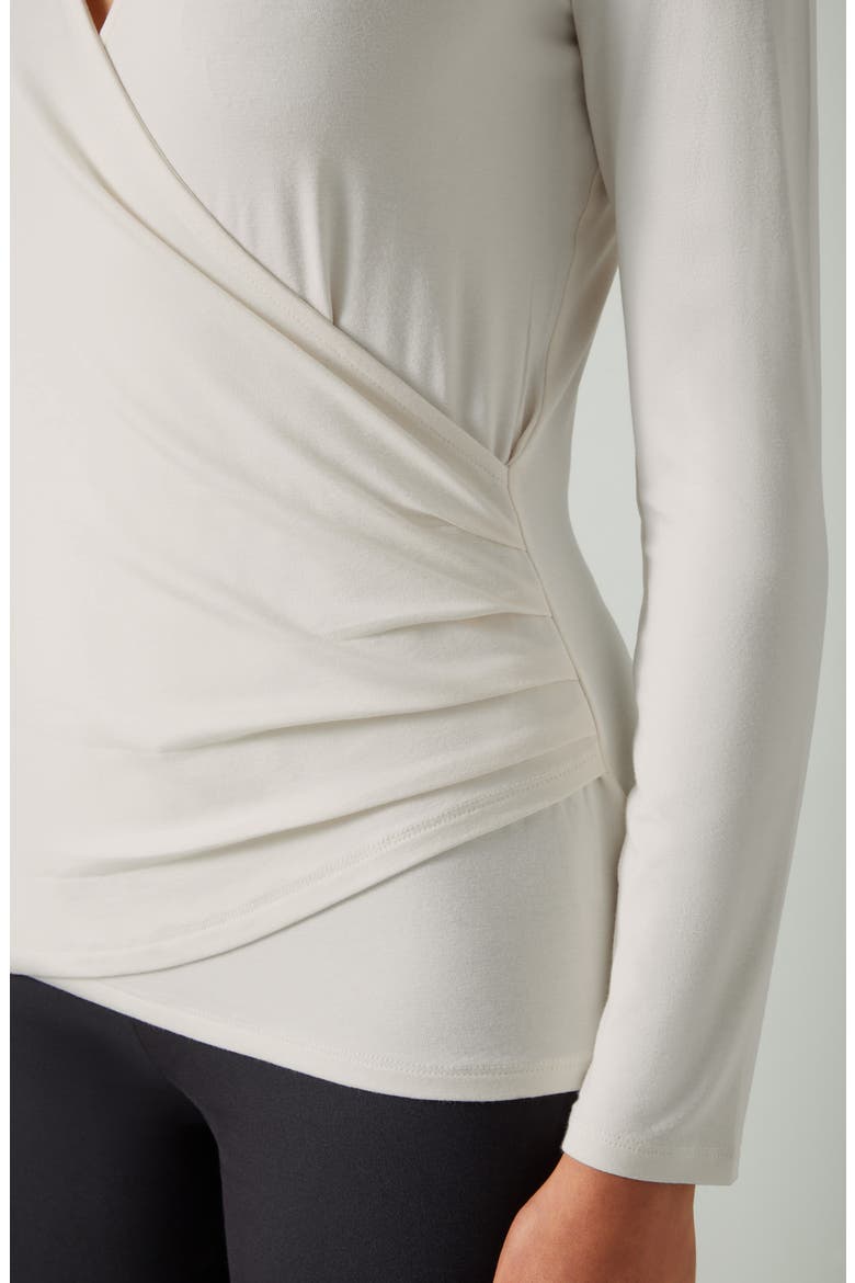 Eames Surplice Jersey Top, Alternate, color, CREAM/ IVORY