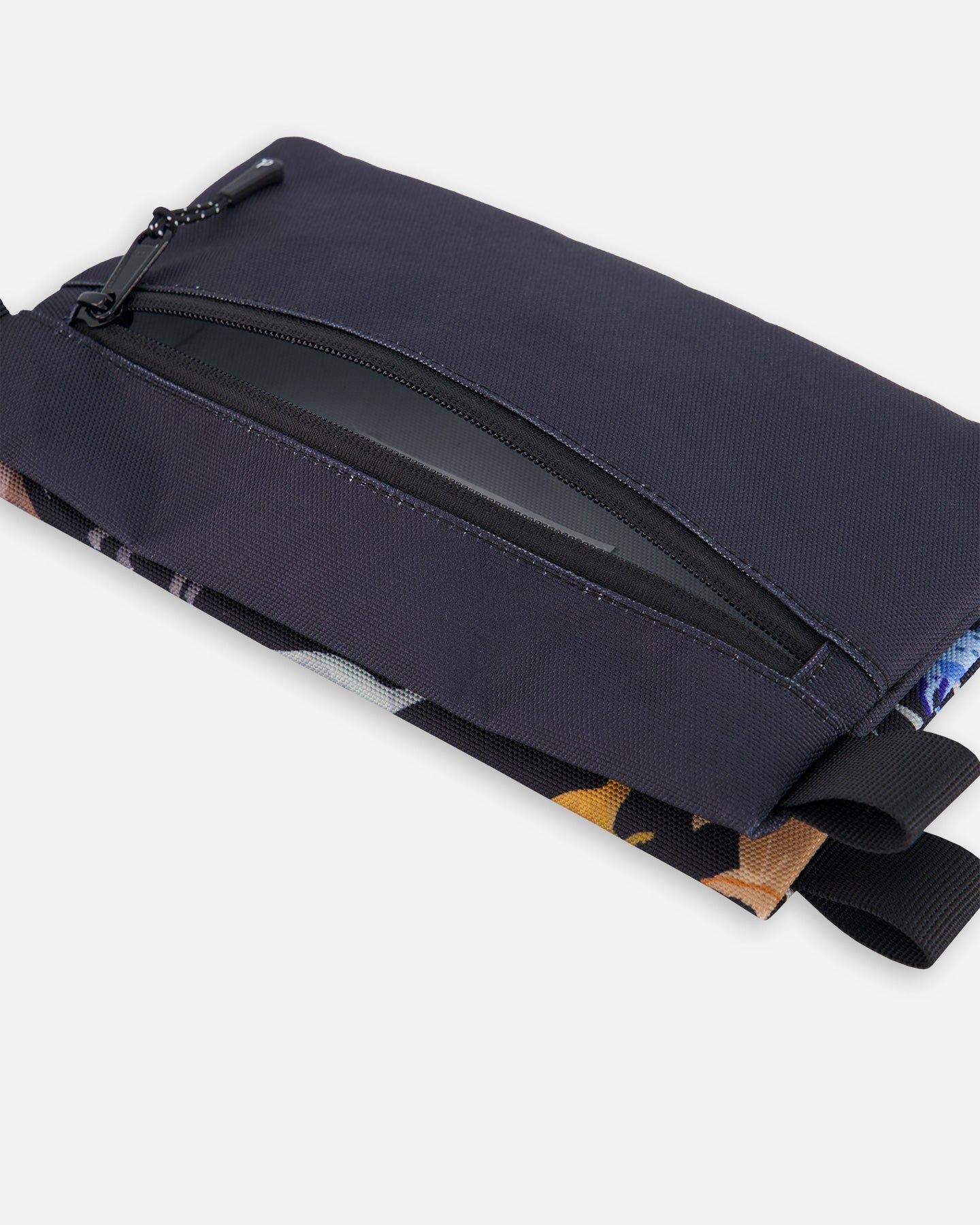 Deux par Deux Double Pencil Case Dinosaur, Alternate, color, Black