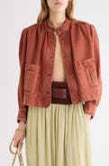 Chloé Swing Crop Denim Jacket