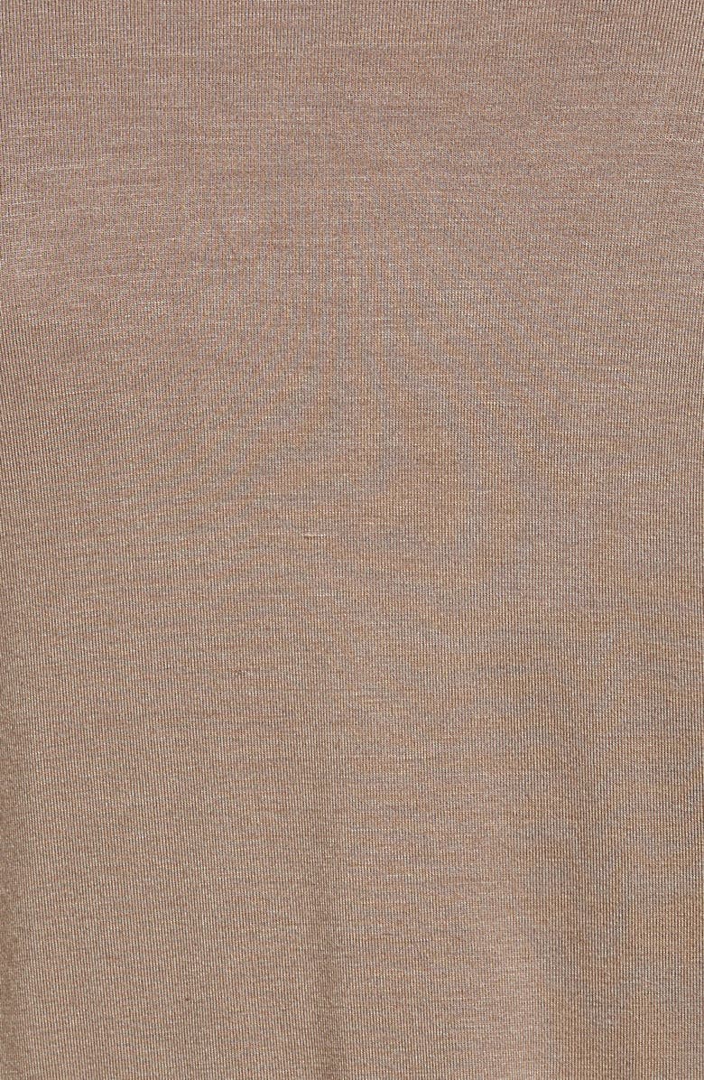 Loveappella Short Sleeve Wrap Top Jumpsuit, Alternate, color, Dark Khaki