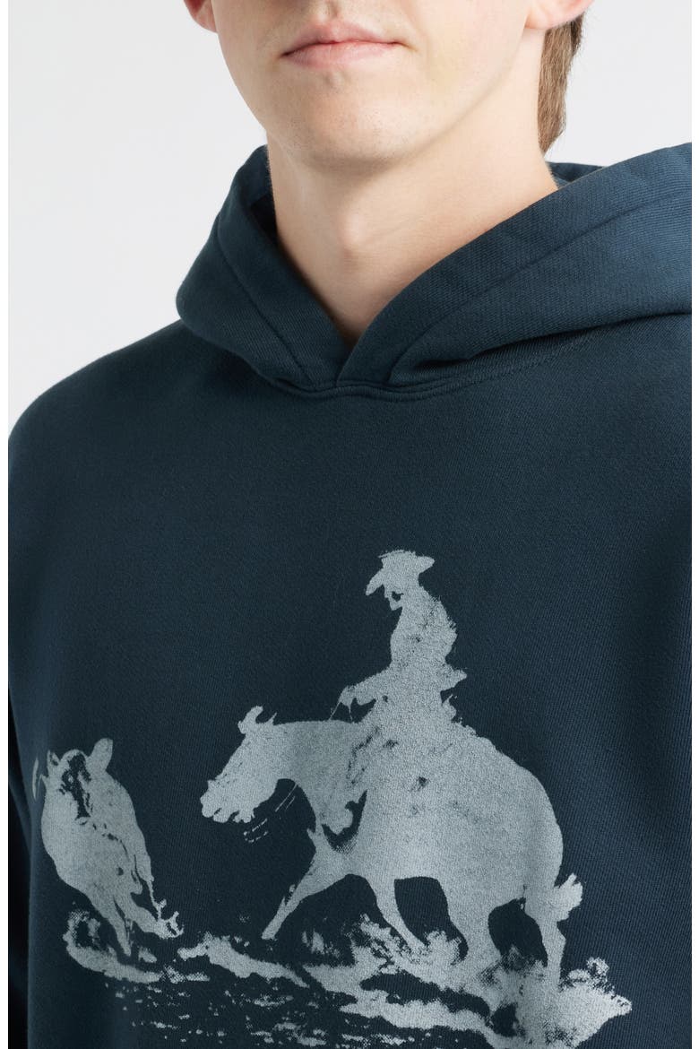 Driftin' Back Graphic Hoodie, Alternate, color, HARD WASHED BLACK