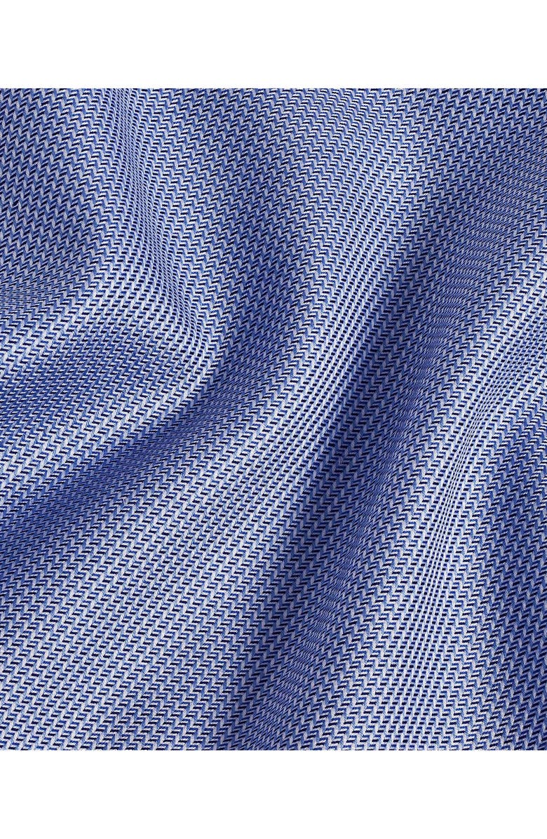 David Donahue Trim Fit Micropattern Textured Cotton Twill Dress Shirt, Alternate, color, 