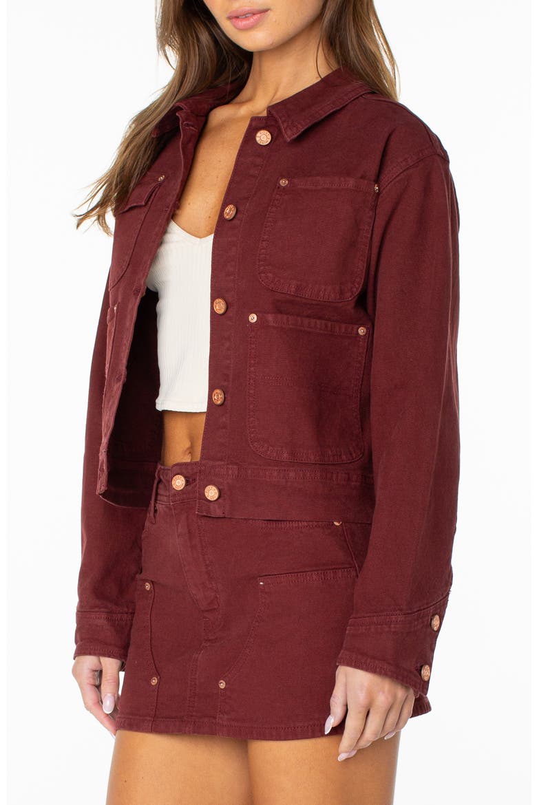 Reel Life Denim Jacket, Alternate, color, PORT