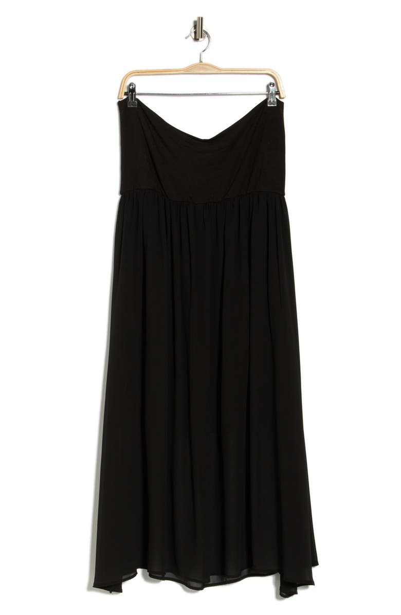 Renee C Sheer Maxi Skirt, Alternate, color, Black