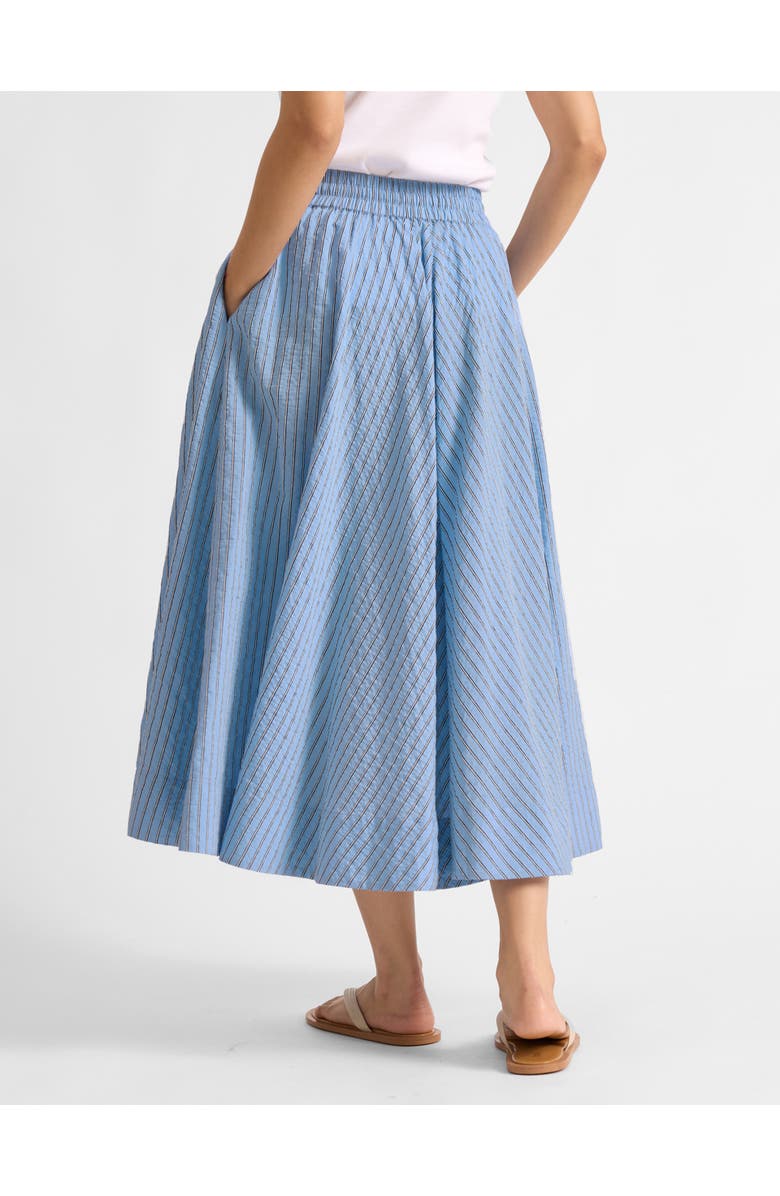 Albaray Full Stripe Midi Skirt, Alternate, color, Blue