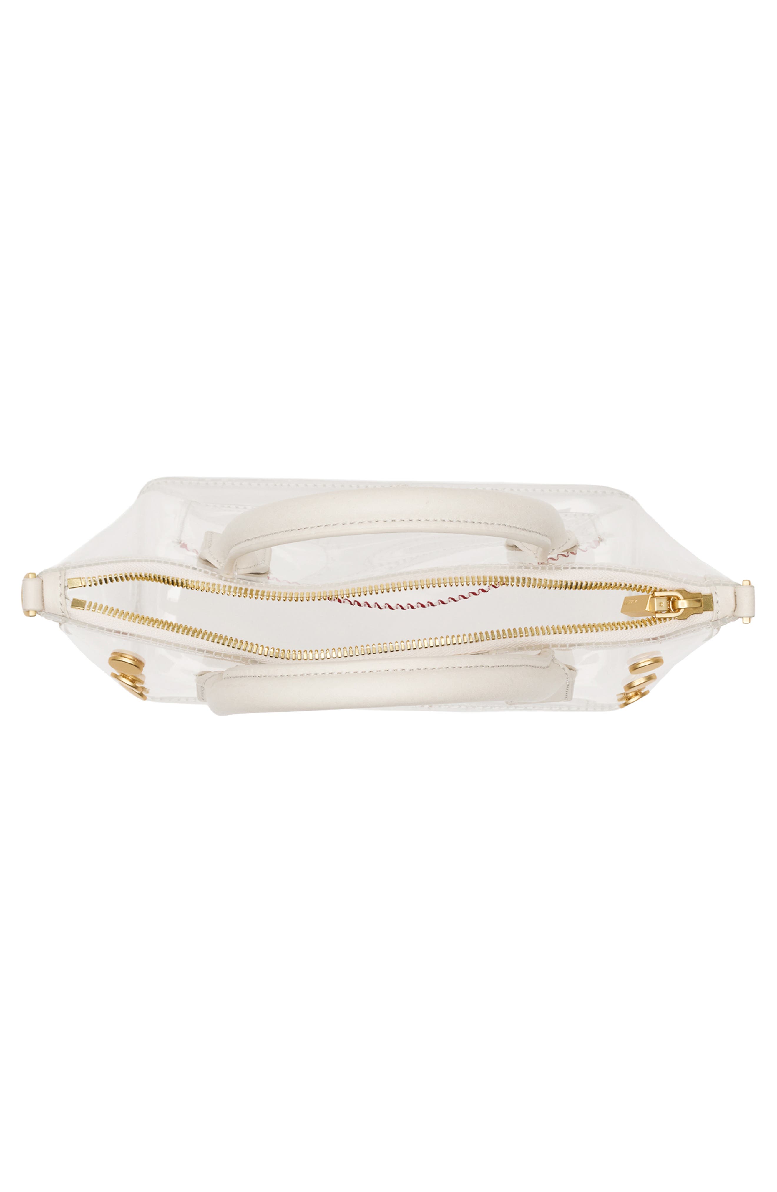 Paula Clear Hobo, Alternate, color, CALLA LILY WHITE/ BRUSHED GOLD