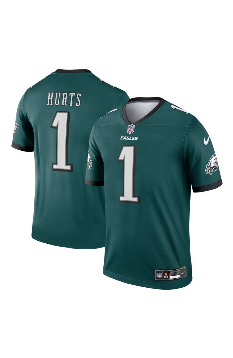 Nike Men's Nike Jalen Hurts Green Philadelphia Eagles Team Legend Player Performance Top, Main, color, Green