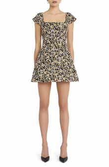 Amanda Uprichard Abella Floral Print Minidress