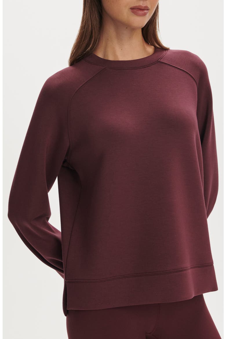Zosia Midlayer Crewneck Sweatshirt, Main, color, SASSAFRAS