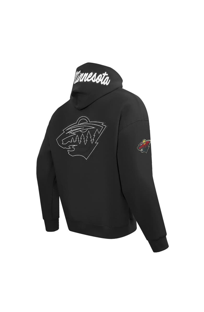 PRO STANDARD Men's Pro Standard Black Minnesota Wild Paint the City Pullover Hoodie, Alternate, color, Black