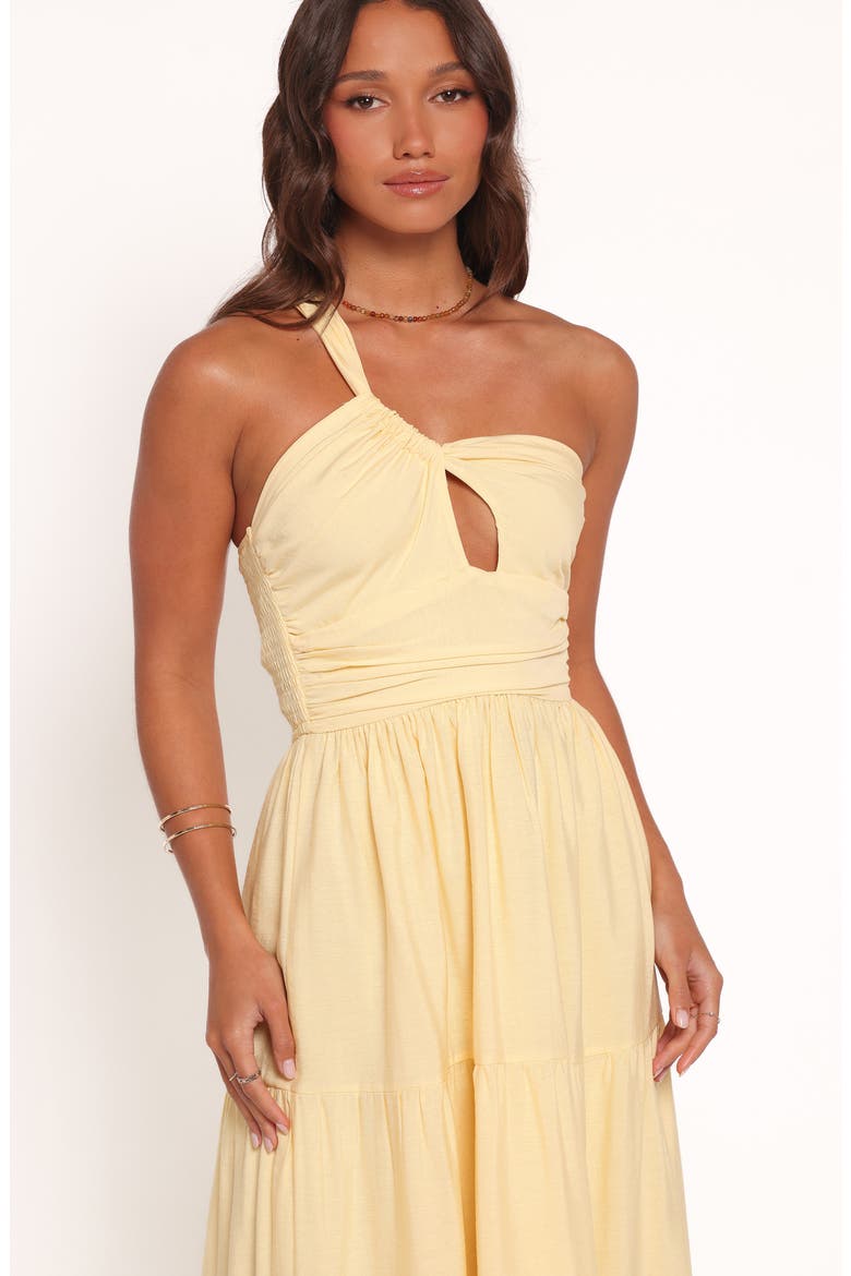 Vinnie One-Shoulder Maxi Dress, Alternate, color, YELLOW